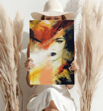 Abstract Woman Aluminum Print.