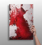 Abstract Paint Red V3 Aluminum Print.