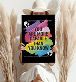 You Are Capable Aluminum Print.