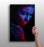 Painted Woman Aluminum Print.