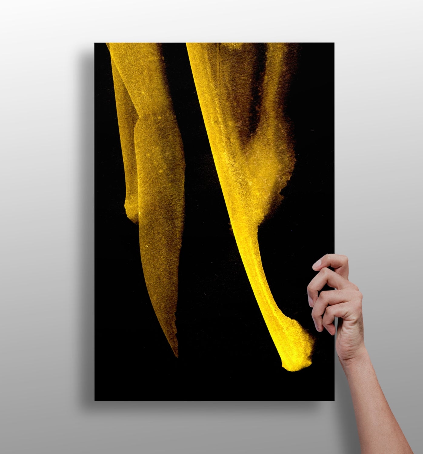 Shade of Gold V1 Aluminum Print.
