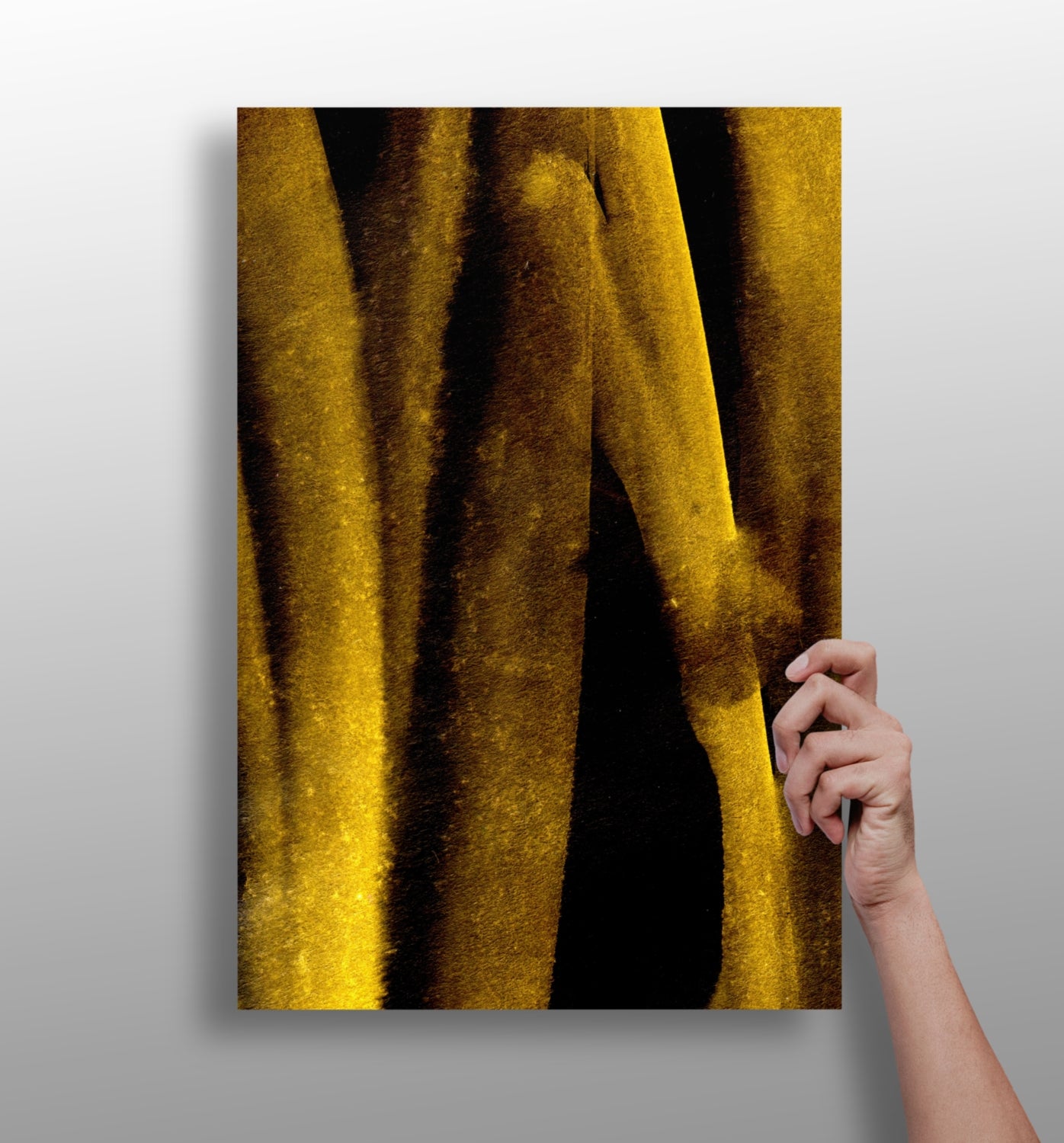Shade of Gold V2 Aluminum Print.