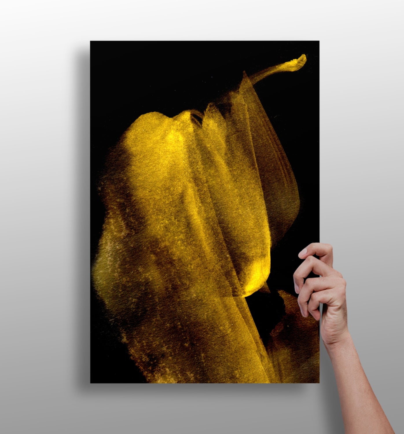 Shade of Gold V3 Aluminum Print.