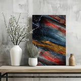 Abstract Colorful Marble Aluminum Print.