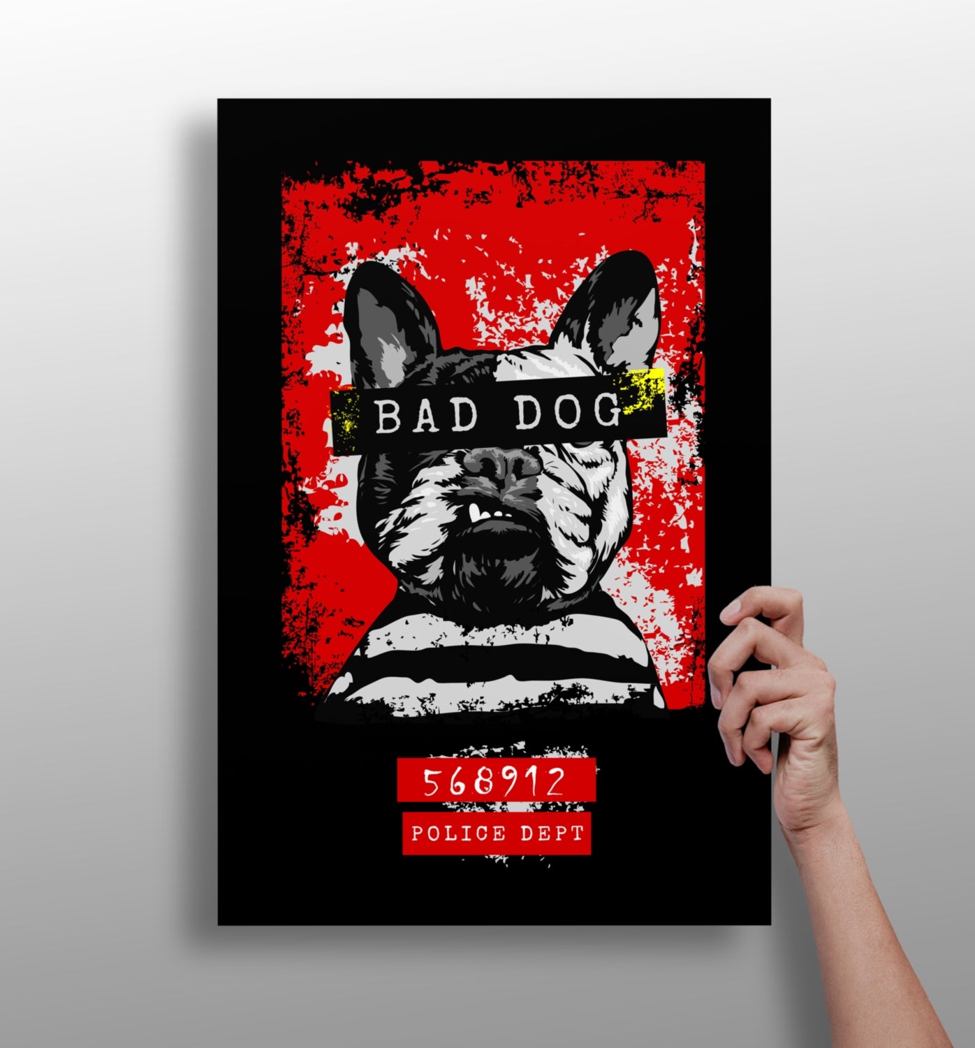 Bad Dog Aluminum Print.