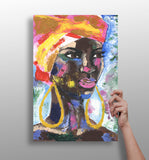 African Woman Aluminum Print.