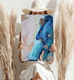 Abstract Paint Aluminum Print.