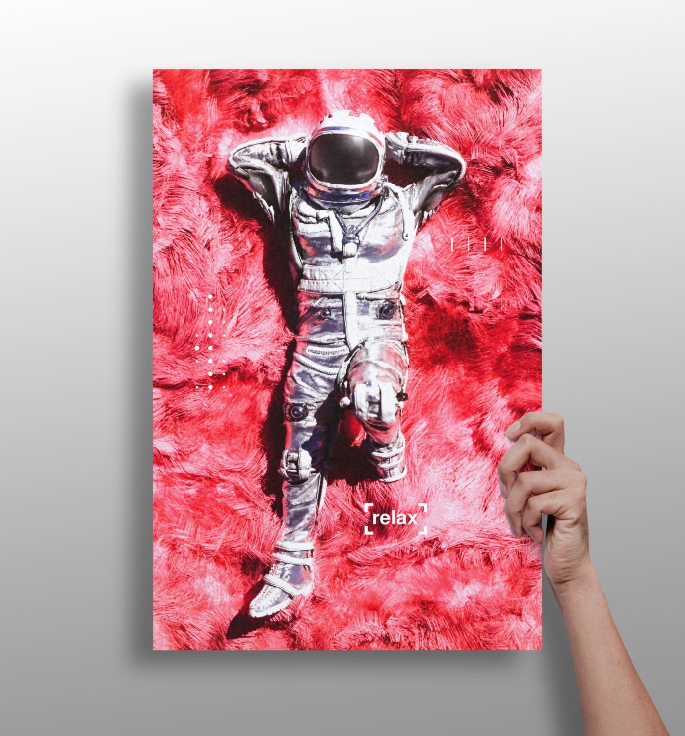 Rest Time For Astronaut Aluminum Print.
