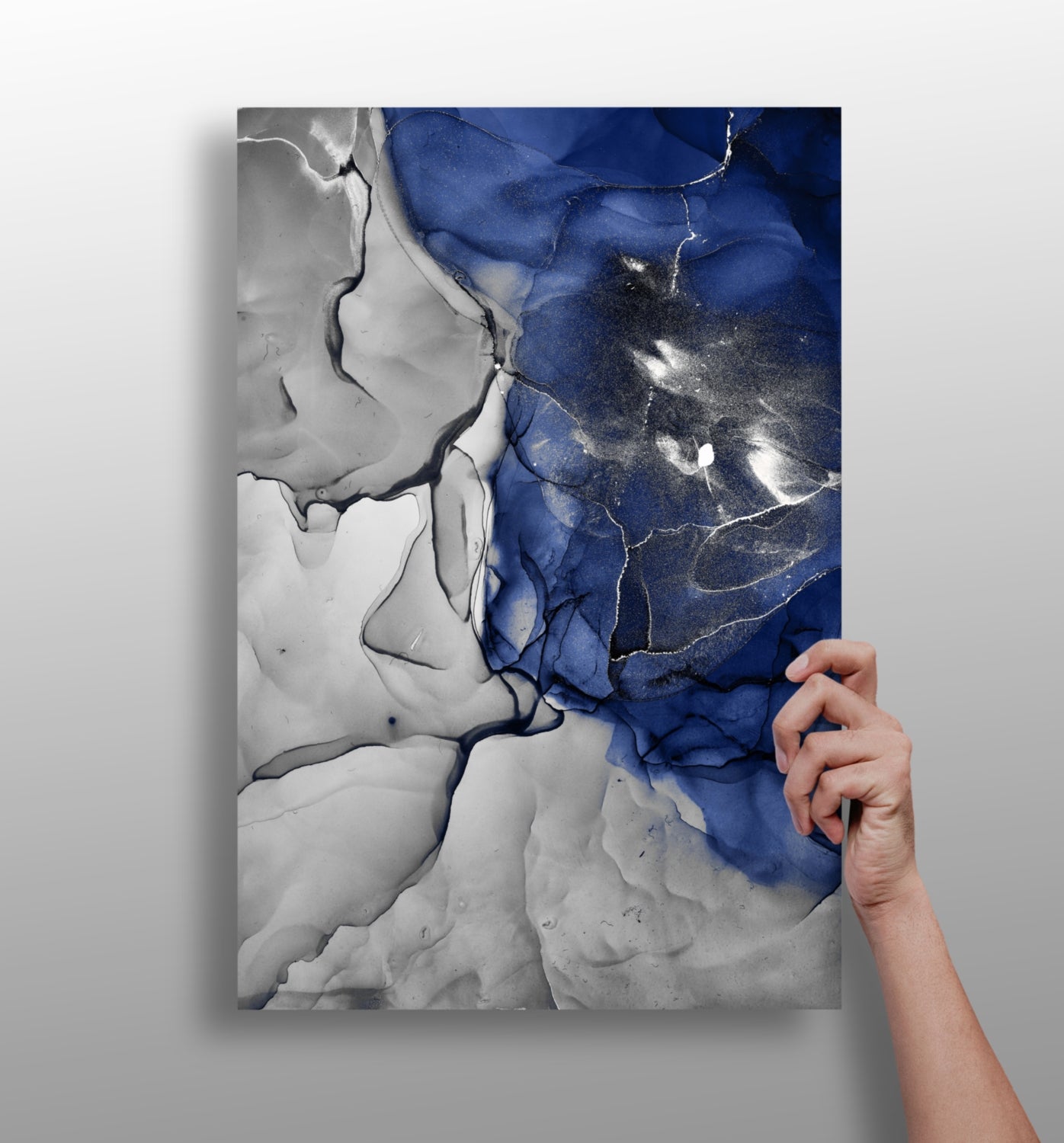 Abstract Marble Pattern V21 Aluminum Print.