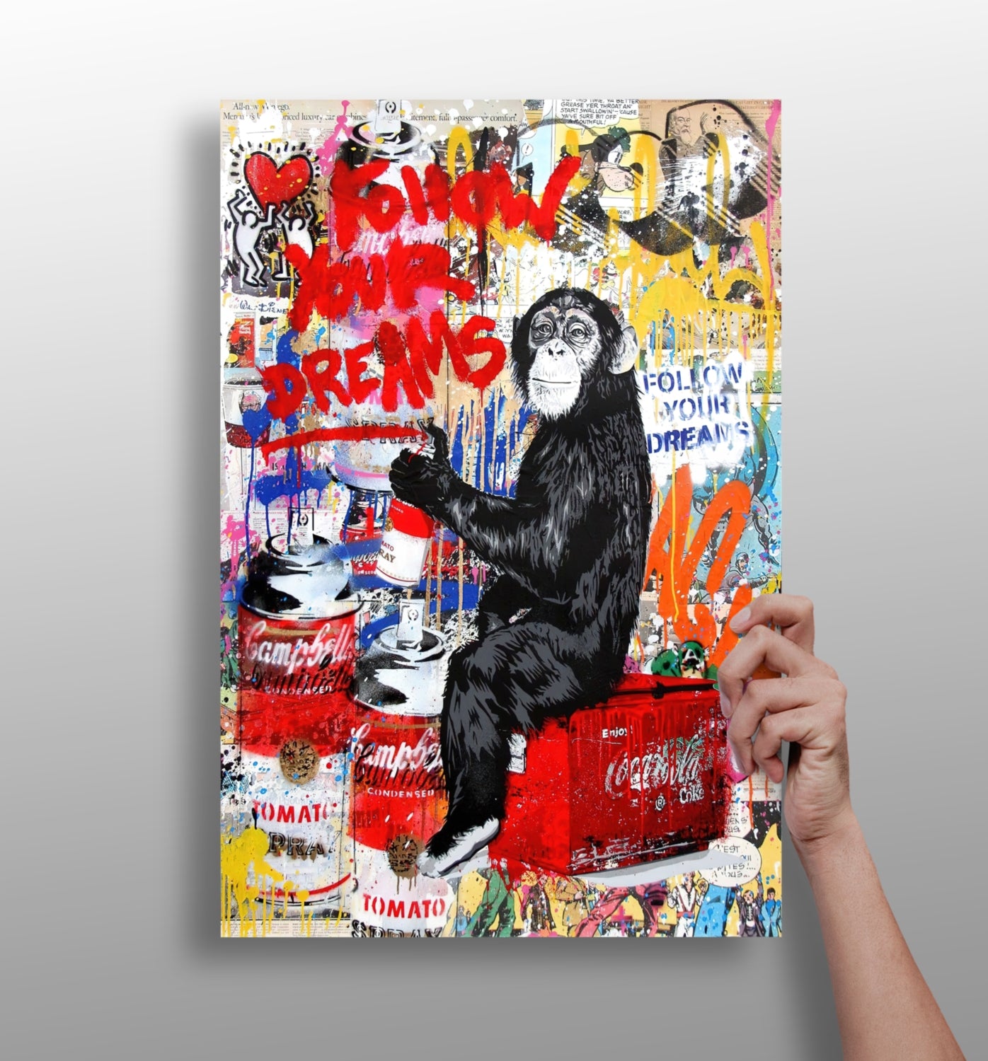 Intellectual Monkey Aluminum Print.