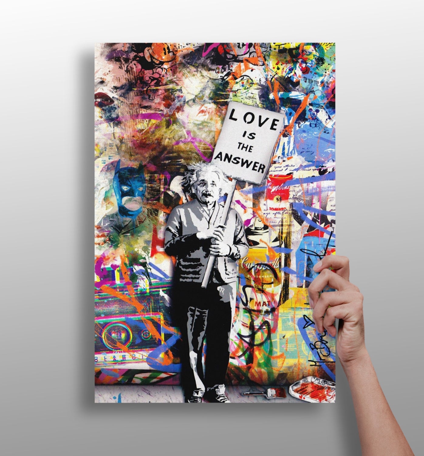 Love is The Answer Aluminum Print.