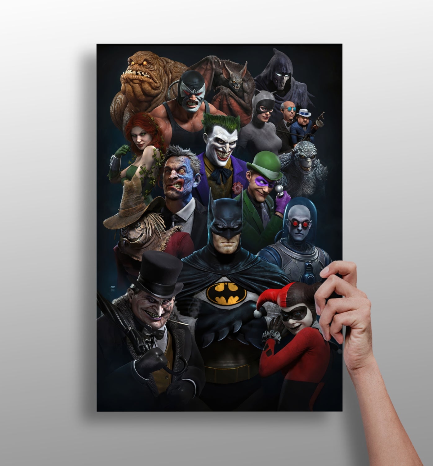Superheros Universe Aluminum Print.