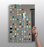 Banksy Dots Aluminum Print.