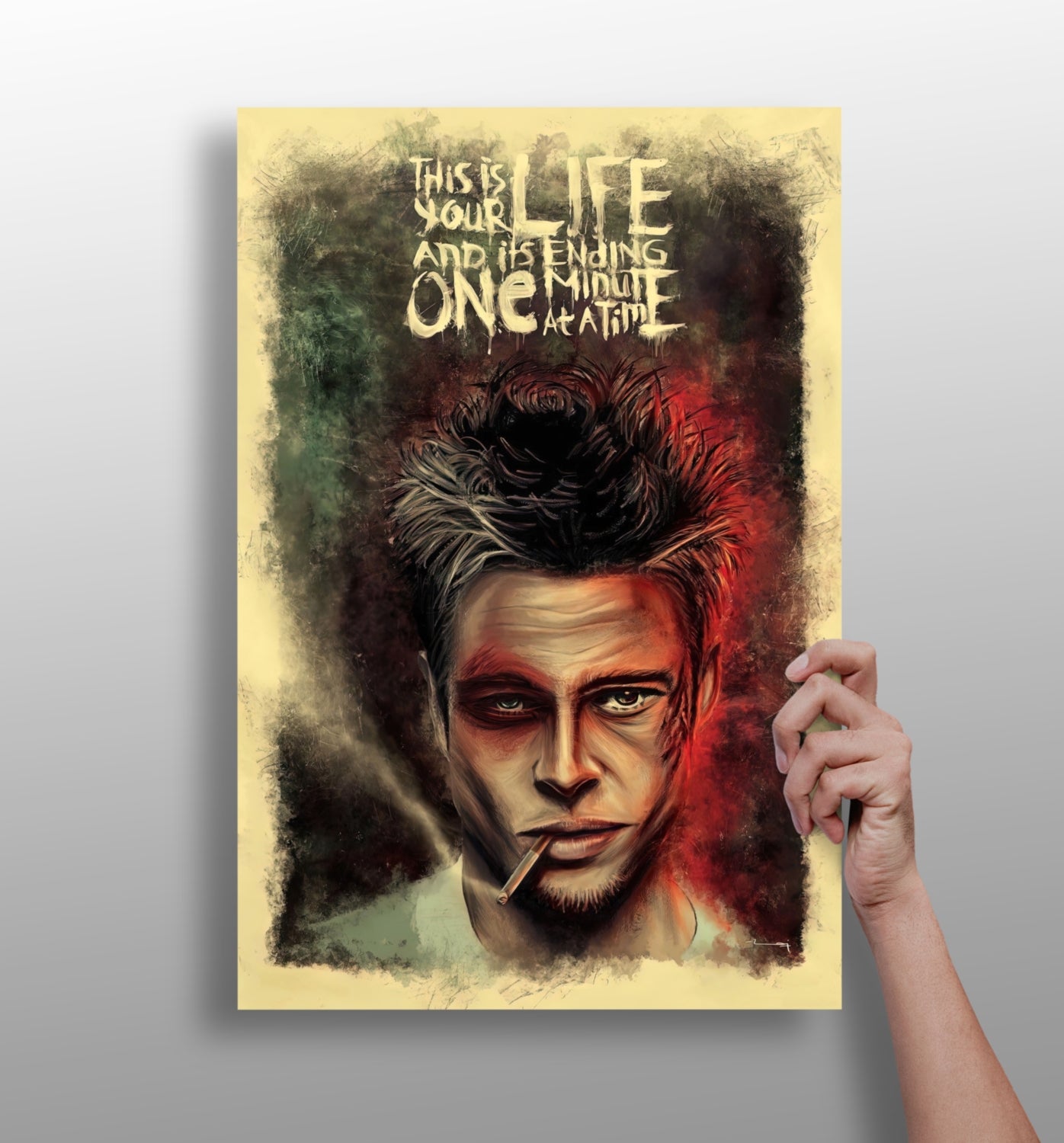 Fight Club Rule Aluminum Print.