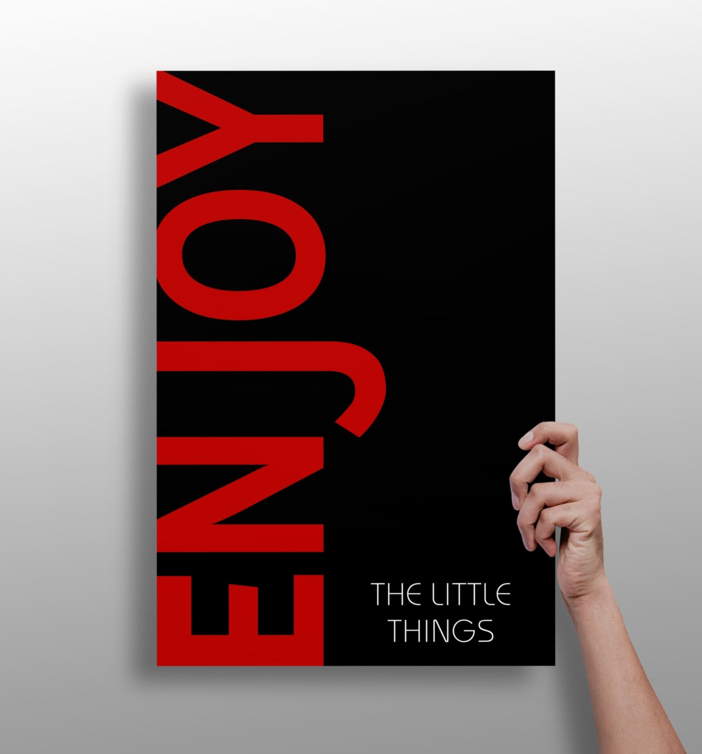 Enjoy The Little Things Aluminum Print.