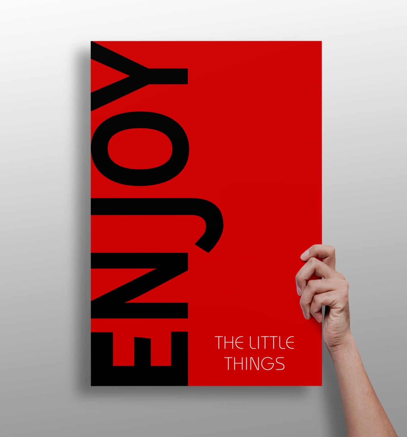 Enjoy The Little Things Aluminum Print.