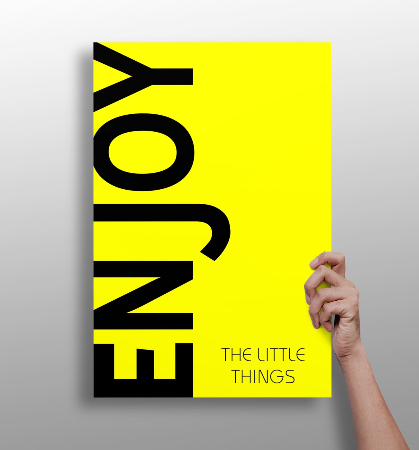 Enjoy The Little Things Aluminum Print.