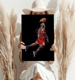 Michael Jordan Aluminum Print.