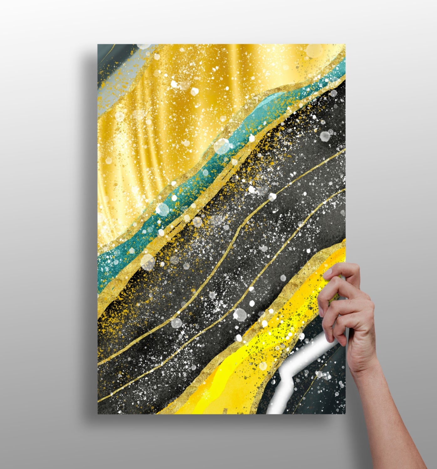 Golden Plates Aluminum Print.