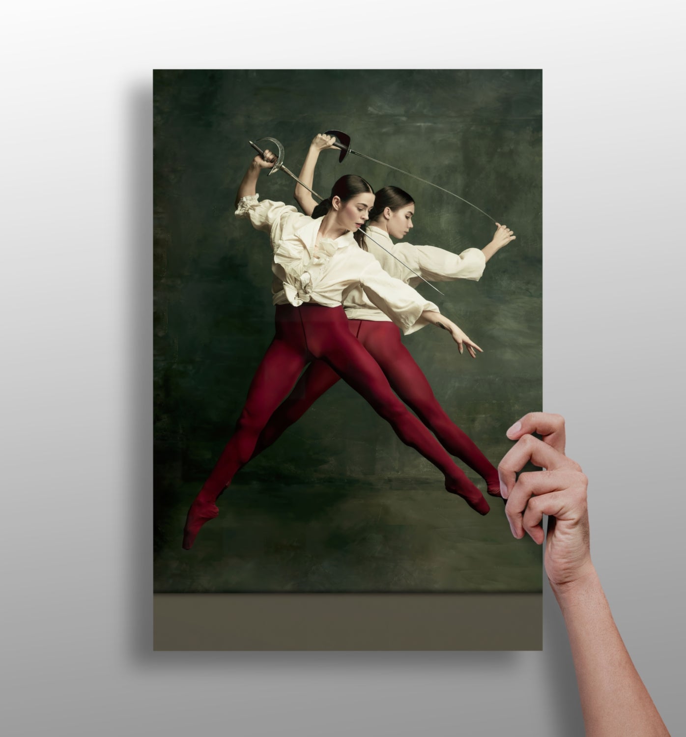 Ballet Dancer Aluminum Print.