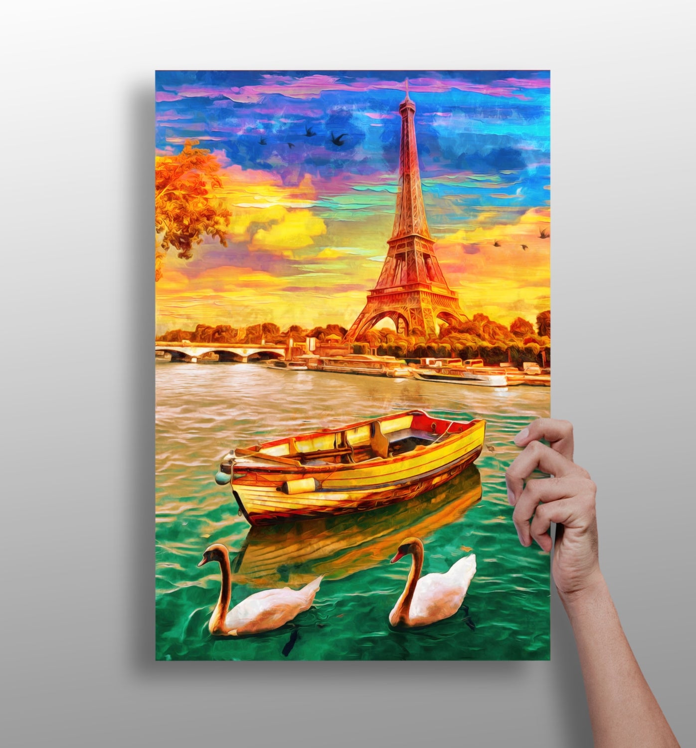 Eiffel Tower Aluminum Print.