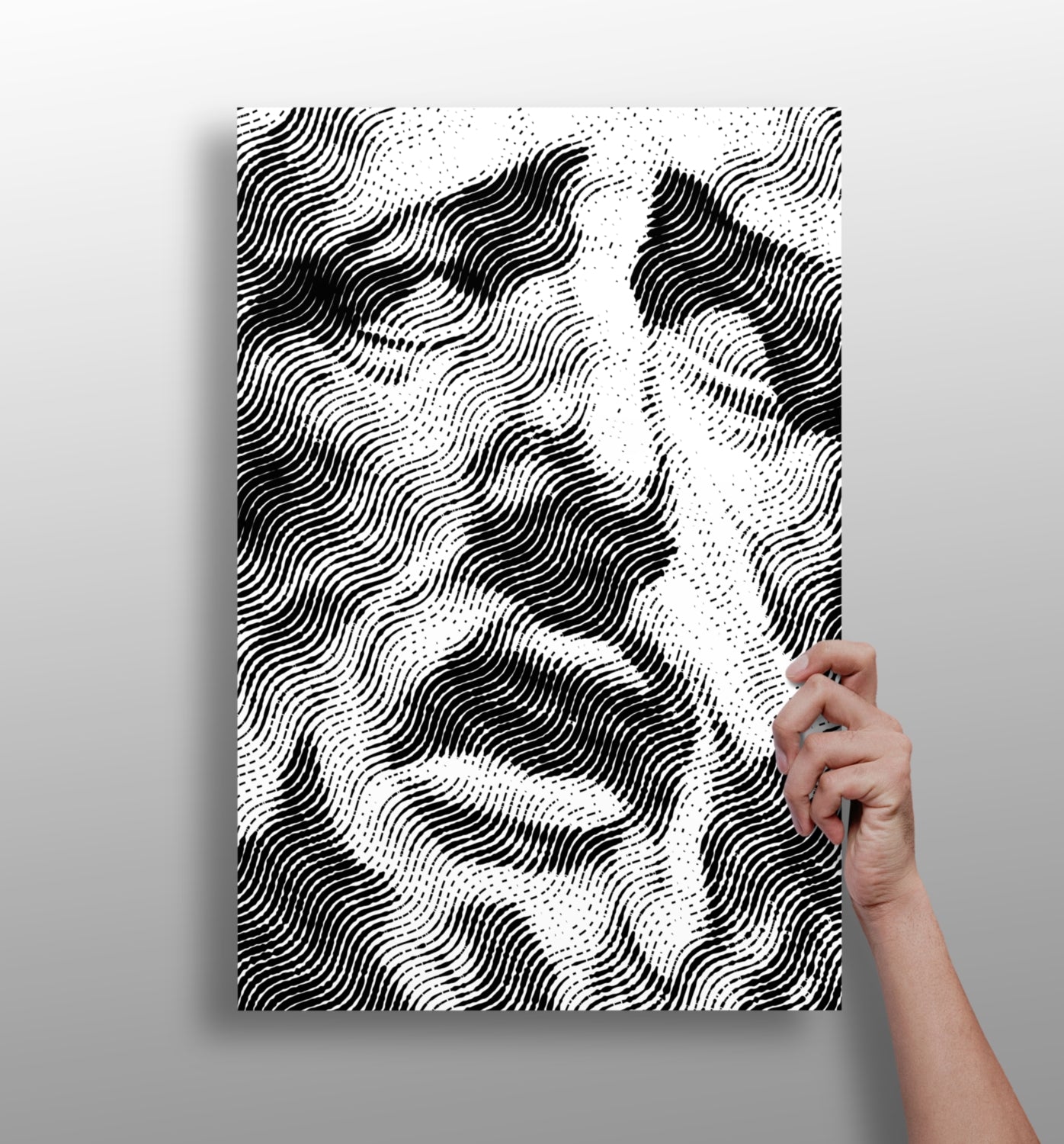 Statue Head Contemporary Aluminum Print.