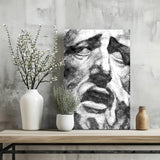 Statue Head Contemporary Aluminum Print.