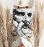 Statue Head Contemporary Aluminum Print.