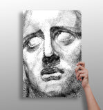 Statue Head Contemporary Aluminum Print.
