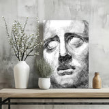 Statue Head Contemporary Aluminum Print.
