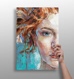 Young Woman Portrait Aluminum Print.