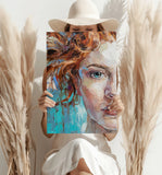 Young Woman Portrait Aluminum Print.