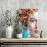 Young Woman Portrait Aluminum Print.