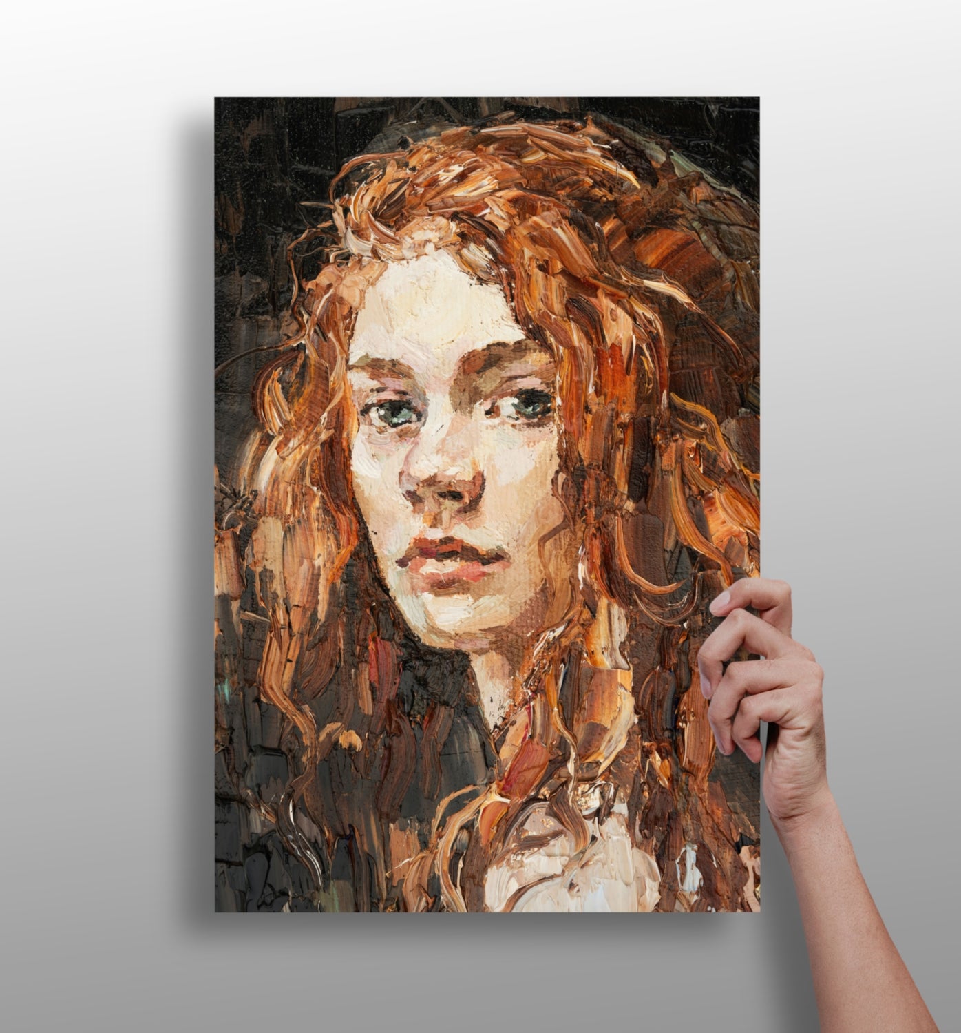 Young Woman Portrait Aluminum Print.