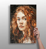 Young Woman Portrait Aluminum Print.