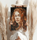 Young Woman Portrait Aluminum Print.