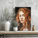 Young Woman Portrait Aluminum Print.