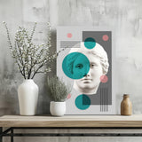 Contemporary Art Statue Head Aluminum Print.