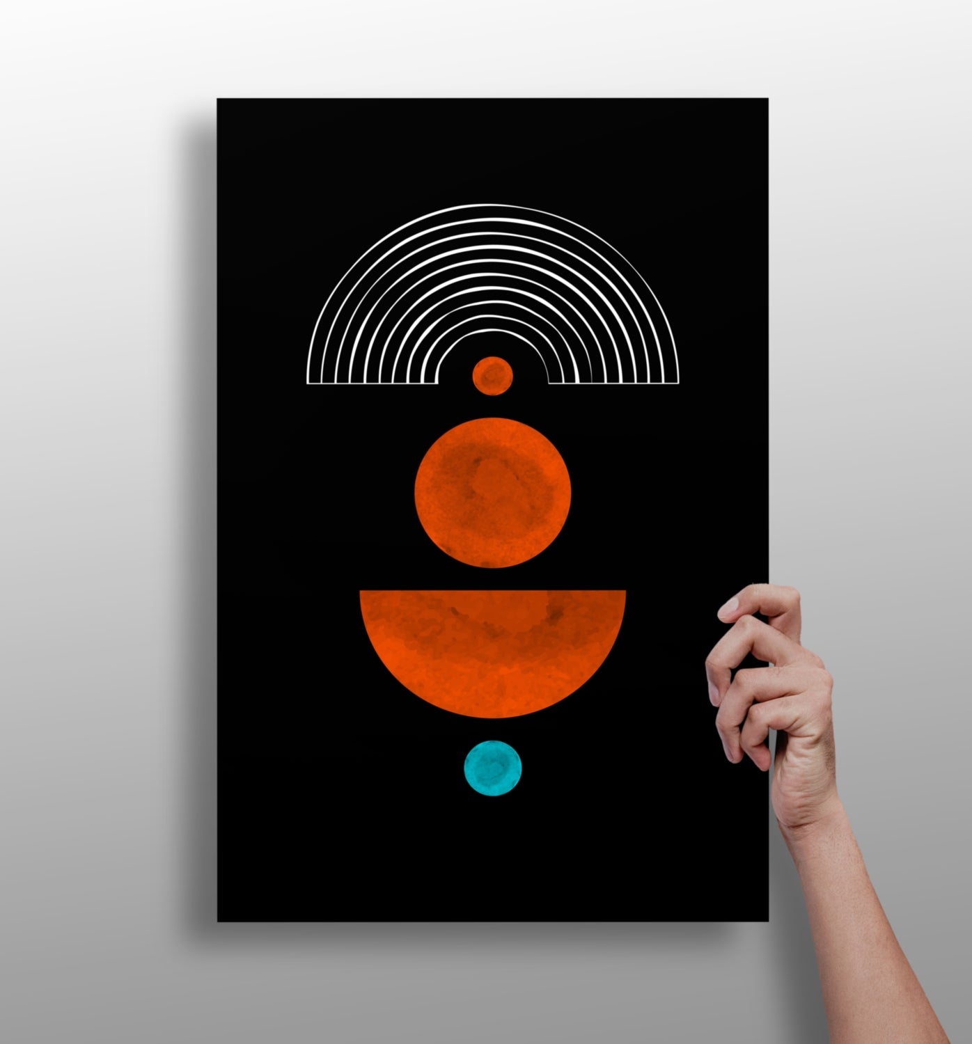 Line Art V1 Aluminum Print.