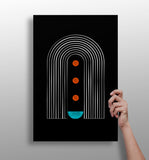 Line Art V2 Aluminum Print.