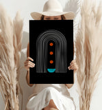 Line Art V2 Aluminum Print.