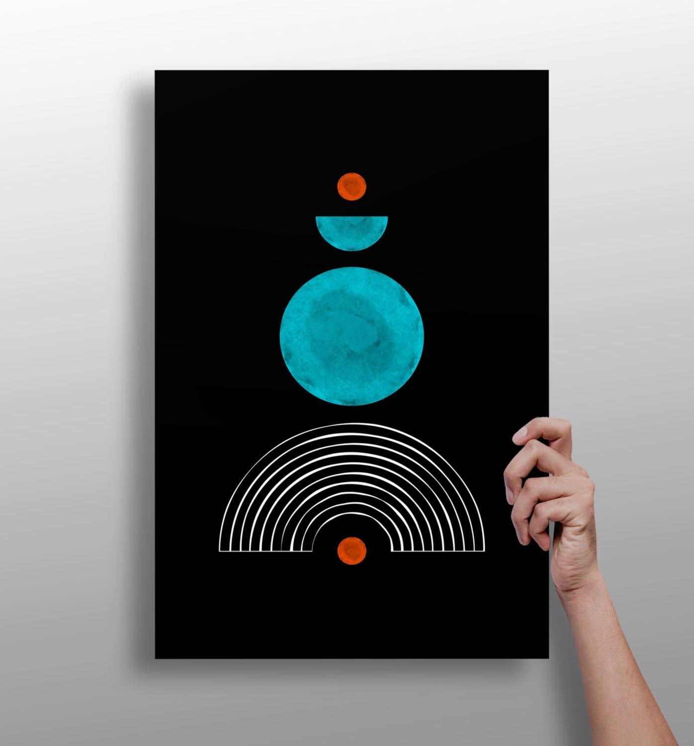 Line Art V3 Aluminum Print.