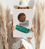 Line Art V5 Aluminum Print.