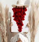 Red Smoke Aluminum Print.