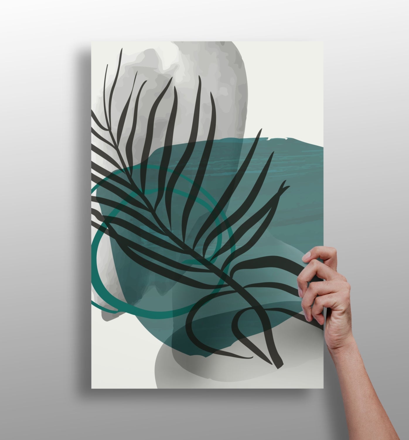 Line Art V11 Aluminum Print.