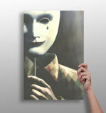 Mask of Reality Aluminum Print.