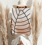 Line Art V13 Aluminum Print.