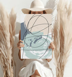 Abstract Lines Aluminum Print.