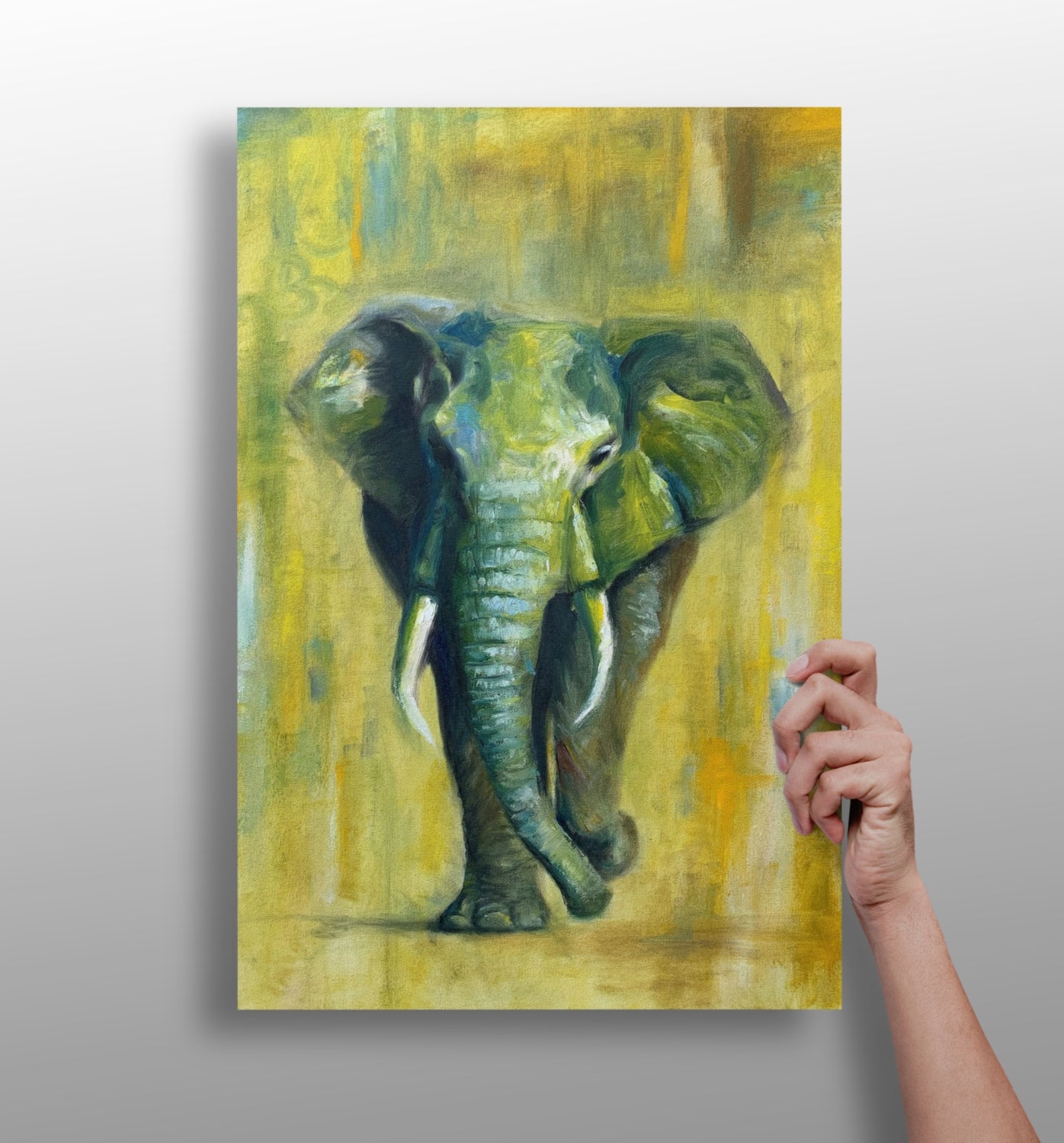 Elephant Aluminum Print.