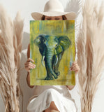 Elephant Aluminum Print.